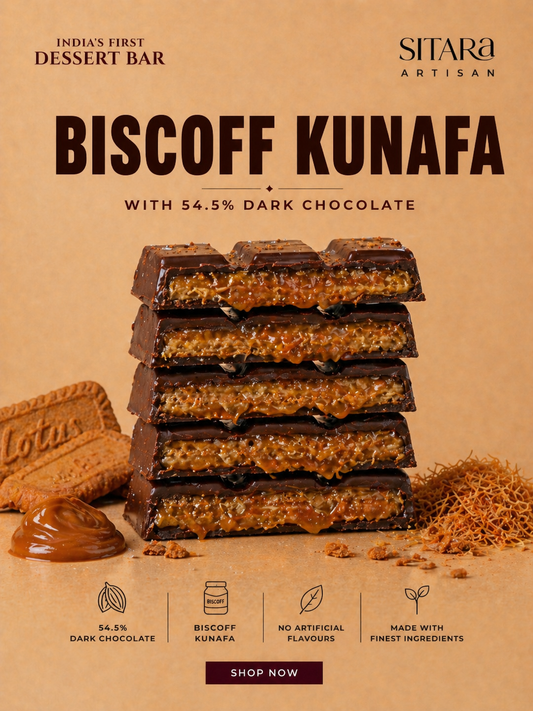 Biscoff Kunafa Bar (Dark)
