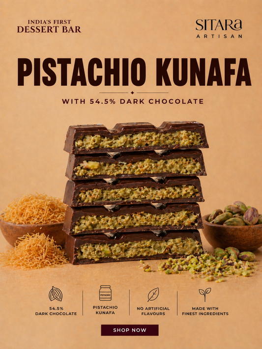 Pistachio Kunafa Bar (Dark)