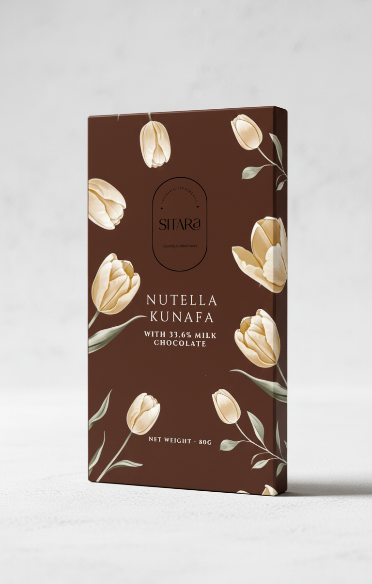 Nutella Kunafa Bar Dark Chocolate