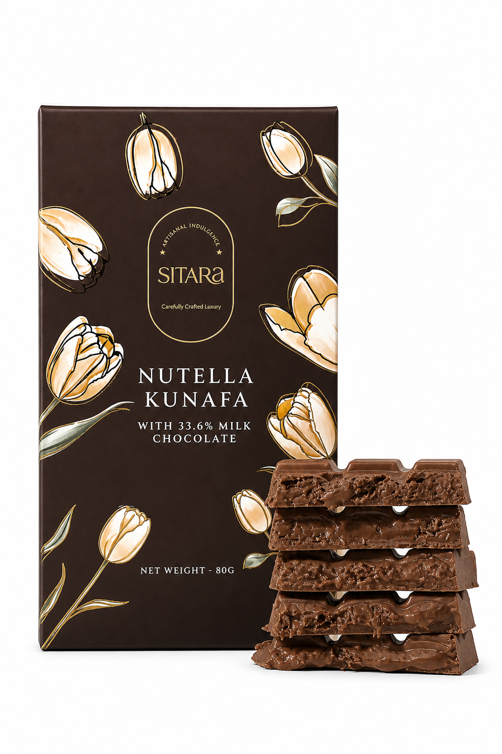 Milk Nutella Kunafa Bar