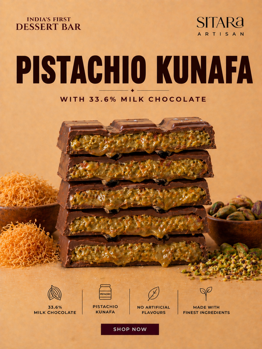 Pistachio Kunafa Bar (Milk)