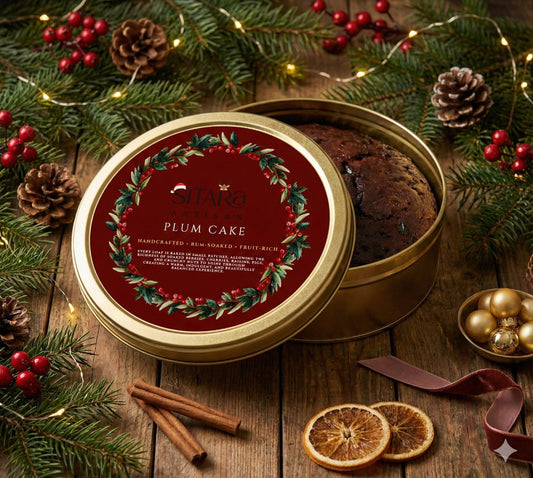 Christmas Plum Cake Tin