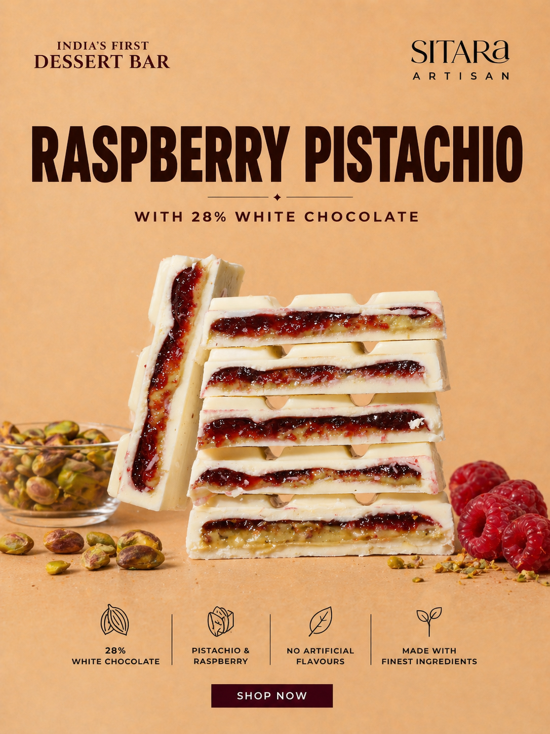 Raspberry Pistachio White